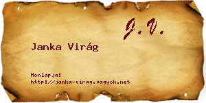 Janka Virág névjegykártya